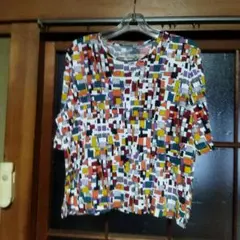 幾何学模様 半袖Tシャツ