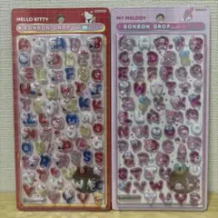 【正規品】サンリオ ボンボンドロップシール文字 2枚セット