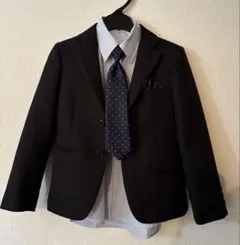 キッズフォーマルスーツセット（黒）120センチ