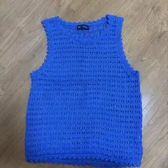 GAP ノースリーブ ニット ブルー XXSのサムネイル