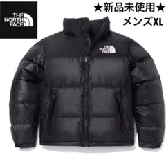 【新品タグ付】ノースフェイス ダウンジャケット ヌプシ 黒ブラック メンズXL