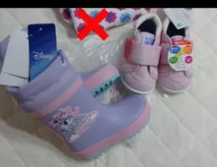 【新品】ディズニー ミニー長靴14cmとスニーカー13cm