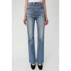 moussy MVS FLARE フレアデニム 22 ブルー