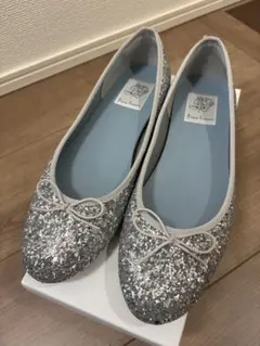Emma Francis フラットシューズ　シルバーグリッター　24cmのサムネイル