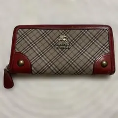 バーバリーBurberry ブルーレーベル長財布　チェック　希少　新品未使用 BURBERRY Blue Label ノバチェック長財布 BURBERRY BLUE LABEL