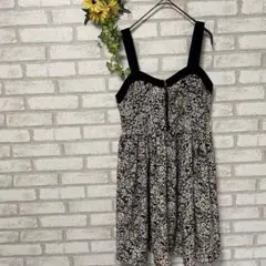 マジェスティックレゴン＊ノースリーブ＊ワンピース＊フロントジップ＊柄＊フリー