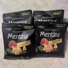 Mentina ゼリーボンボン ネクタリン＆ミント 80g 4袋のサムネイル