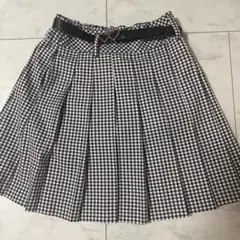 メゾピアノジュニア　ギンガムチェックスカート