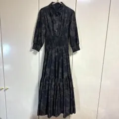 アンドクチュール♡単色柄７分袖シャツワンピース