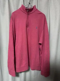 Polo Ralph Lauren ピンク ハーフジップ トレーナー XL