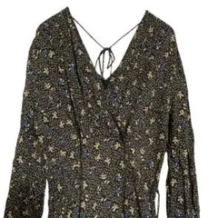 フレイアイディー　カシュクール 花柄ロングワンピース　0 / S