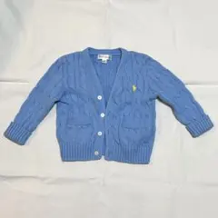 Ralph Lauren 水色　カーディガン 12M キッズ　上着
