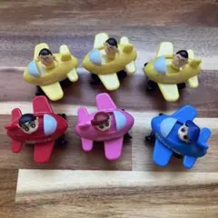 すき家おもちゃ　クレヨンしんちゃん 飛行機おもちゃ 6個セット