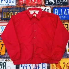 J*y様 90s コーチジャケット レッド XL ナイロンジャケット 古着