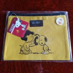 スヌーピー フラットポーチ イエロー 34151