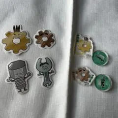 ハイキュー アクリルminiフィギュア　ミニダイカットステッカーセット　伊達工業