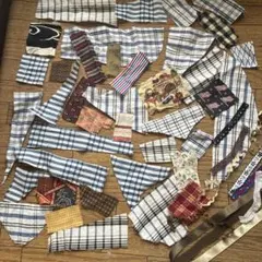 【まとめ売り】ハギレ、レース、リボン　【55枚】