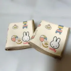 西川 ミッフィー ミニタオル 2枚組 スマートミニタオル ガーゼ／タオル生地