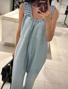 【新品未使用】denimcolor all in one サロペット　デニム　春