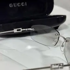 GUCCI サングラス ラインストーン 縁なし シルバーのサムネイル