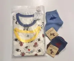 MARKY'S パンダタコ長袖肌着セット 70 靴下セット