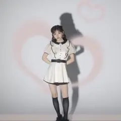 HONEY MEW ハニーミュウ バックリボンツイードワンピ オフホワイト