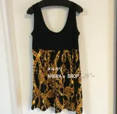 LIPSERVICE チェーン柄 ワンピース リップサービス正規品 レディース