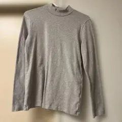 無印良品　起毛フライス編みハイネック長袖Tシャツ