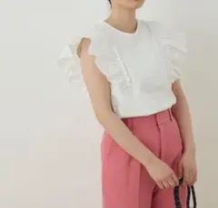 ✴︎美品✴︎ADAM ET ROPE' ノースリーブトップス　ホワイト