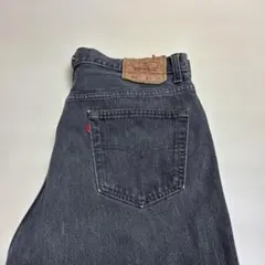 90s USA製 リーバイス 501 先染めブラック 赤文字 W36