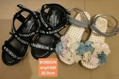 女の子　サンダル　ボブソン　エニィファム　20cm　靴のサムネイル