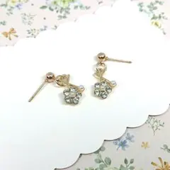 No.123☆小振りフラワー ピアス イヤリング マスクチャーム