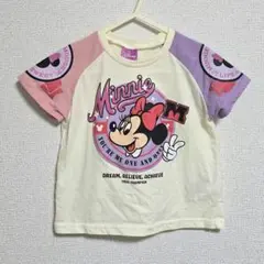 バースデイ ディズニー ミニー Tシャツ 90 ピンク パープル