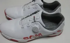 PGM ゴルフシューズ ホワイト/レッド