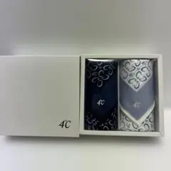 【新品未使用品】ヨンドシー ハンカチ 4°cシルクハンカチ 2枚セット