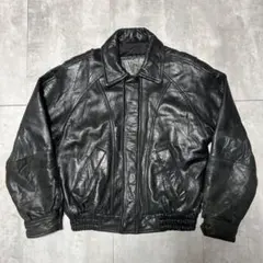 ヴィンテージ　WINLIT NEW YORK　短丈　レザーボンバージャケット