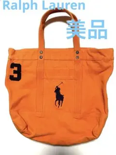 Ralph Lauren ラルフローレン トートバッグ オレンジ