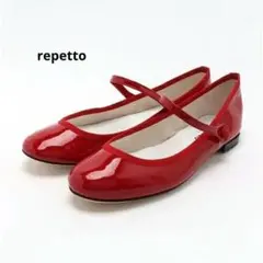 お値下げ☆新品未使用品 repetto/レペット/ ストラップパンプス/レッド☆