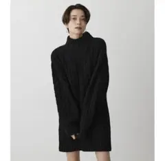 ニット ニットワンピースmoussy Y2K 韓国 冬服 ロングニット