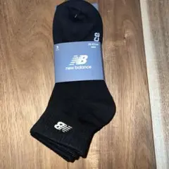new balance メンズ ソックス 25-27cm 黒