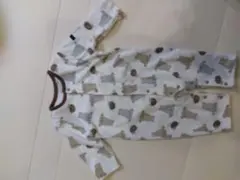 クマ柄　ロンパース 80サイズ