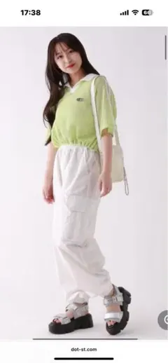 repipi armario ホワイト カーゴパンツ L