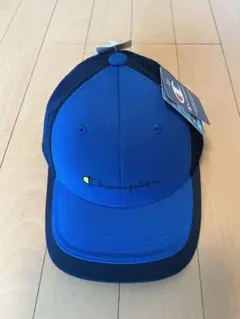 Champion キャップ メッシュ 帽子 ブルー×ネイビー 54cm キッズのサムネイル