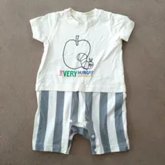 はらぺこあおむし　ロンパース　半袖　70