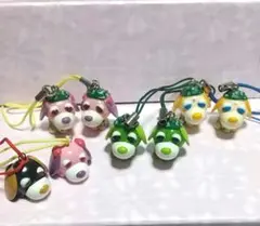 お茶犬 ストラップ 8個まとめセット ☆平成レトロ☆