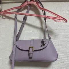 CHARLES & KEITH ラベンダーショルダーバッグ