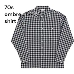 70s SUPERIOR Ombre Check Shirt vintageのサムネイル