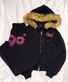 90 Logo Glitter Sweat Pants セットアップ 9090