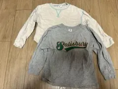 【人気ブランド】120cm ロンT 2枚セット BREEZE＆devirock