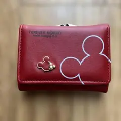 Disney・ミッキーマウス赤三つ折りお財布